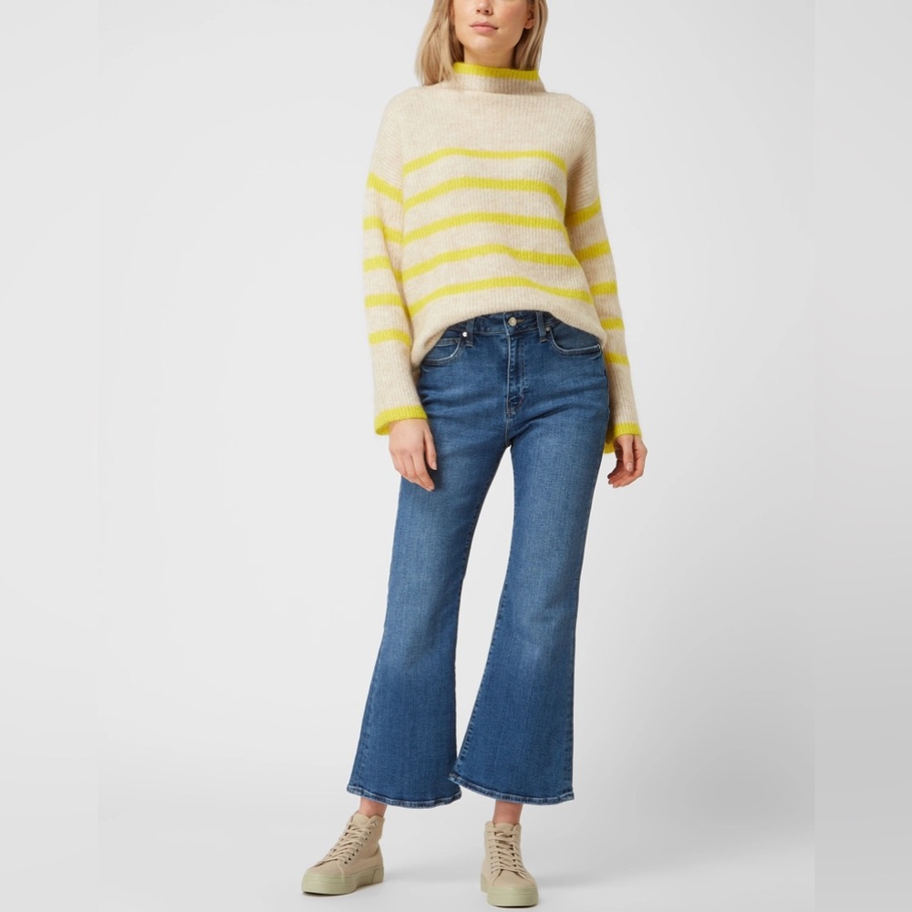 Anthropologie Second Female Copenhagen Yellow Mohair Sweater S Cozy Spring Layer